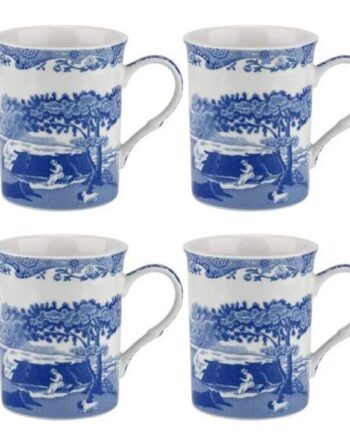 Blue Italian Krus 4 Stk