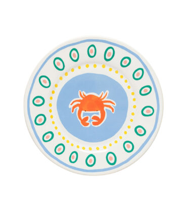 Costa Nova Summer Blizz Tallerken 22 Cm  Crab