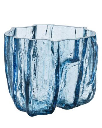 Crackle Vase 175 Mm  Circular Glass