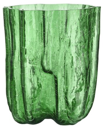 Crackle Vase 270 Mm  Grøn