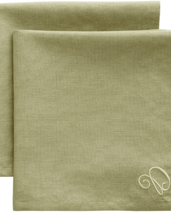 Decotique Sienna Hørservietter 45 X 45 Cm 2 Pak  Grøn
