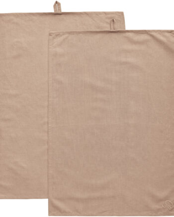 Decotique Sienna Viskestykke Hør 70 ?  50 Cm 2 Pak  Taupe