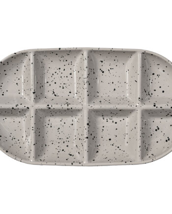 Ditte Serveringsfad Large  Grå Sort