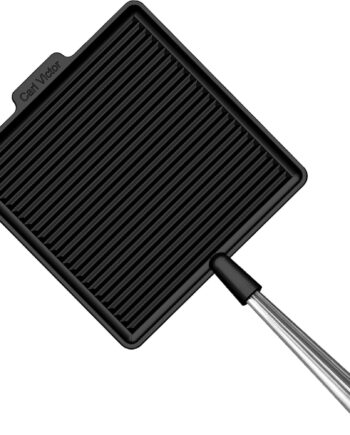 Firkantet Støbejernsgrillpande 28 Cm  Jern