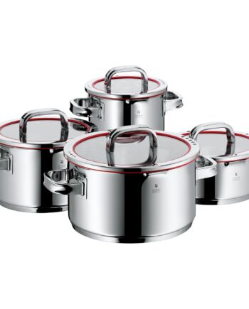 Function 4 Grydesæt  4 Dele Inkl 4 Glaslåg