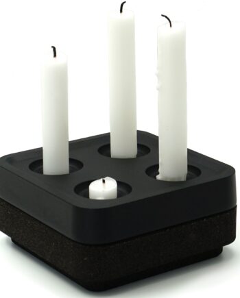 Fyran Korkskål  Gaveæske  Sort