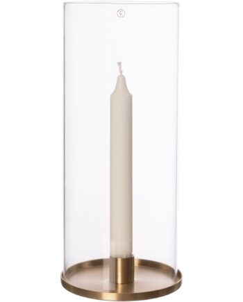 Glaslanterne  Messing