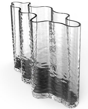Gry Wide Vase  24 Cm  Clear
