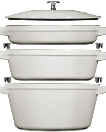 Gryde I Støbejern 24 Cm  White Truffle