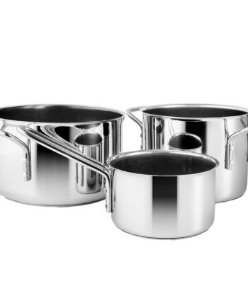 Grydesæt Keramisk Slip Let?  3 Dele  Rustfrit Stål