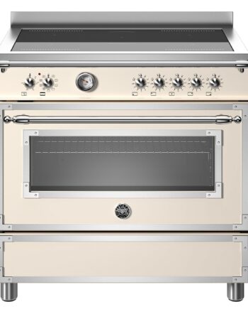 Her95i1eavt Heritage Induktionskomfur Med Ovn  90 Cm  Cremehvid