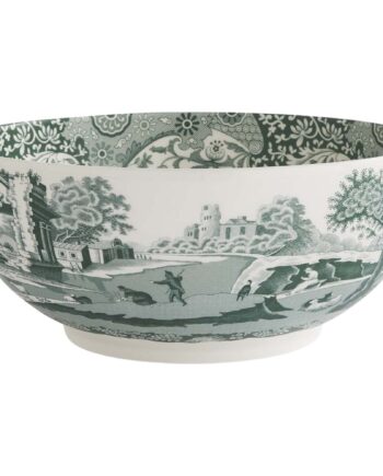 Heritage Green Italian Serveringsskål 27 5 Cm  Grøn Hvid