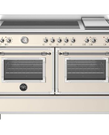 Heritage Induktionskomfur Med Dobbeltovn Med Og Stegeplade 120 Cm  Elfenbenshvid