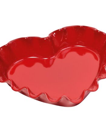 Hjerte Tærteform 1 5 Liter  Rød