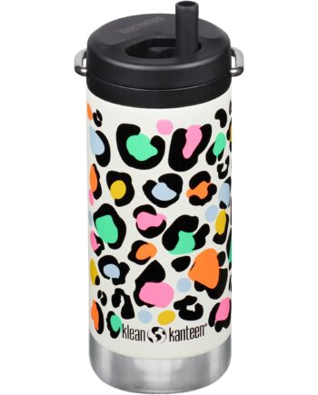 Isoleret Termoflaske Tkwide 355 Ml Med Twist Cap  Leopard Print