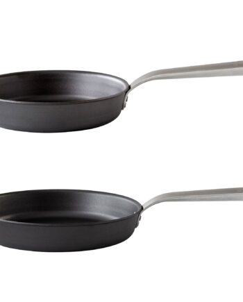 Kockums Jernverk Stegepandesæt Kulstål  Rustfrit Stål  24   28 Cm