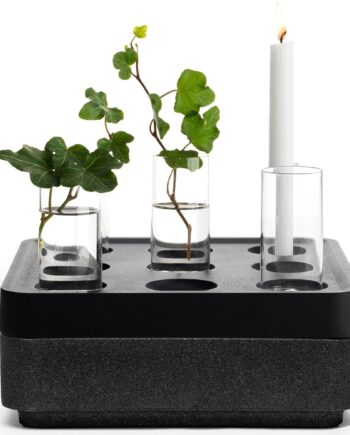 Korkskål Gaveæske  Small   4 Vaser  Sort