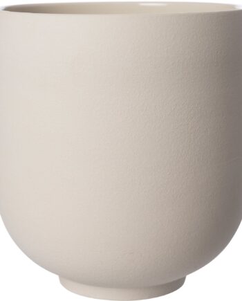Krukke Af Stentøj 28 Cm  Naturhvid