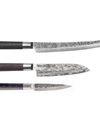 Kuro Knivsæt 3 Dele  Brødsav  Petty  Santoku
