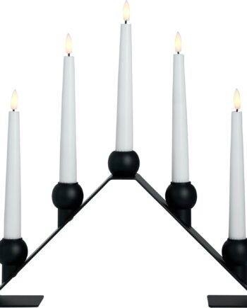 Luna Adventslysestage  Sort