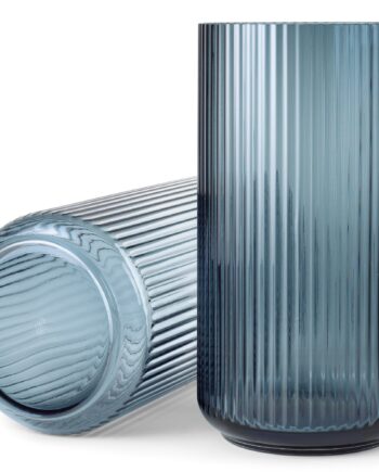 Lyngbyvasen 38 Cm  Glas   Midnight Blue