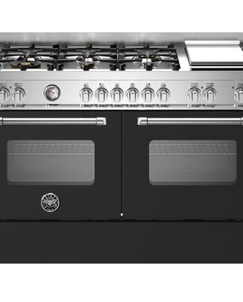 Mas126g2enet Master Gaskomfur Med Dobbelovn  120 Cm  Mat Sort