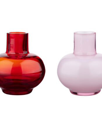 Minivaser  Rubinrød Rosa  2 Stk