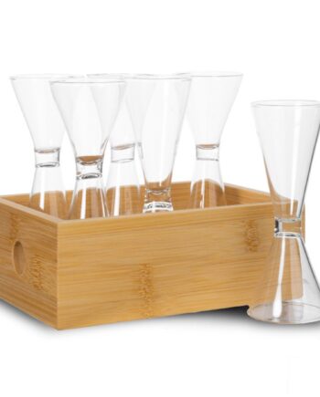 Nature Snapseglas I Bambusæske