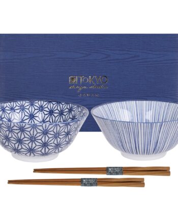 Nippon Blue Skålesæt Med Spisepinde