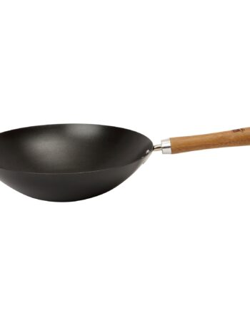 Ns Kulstål Sort Wok 30 Cm