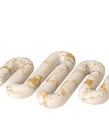 Orla Bordskåner 17 5 X 21 5 Cm  Hvid Gul