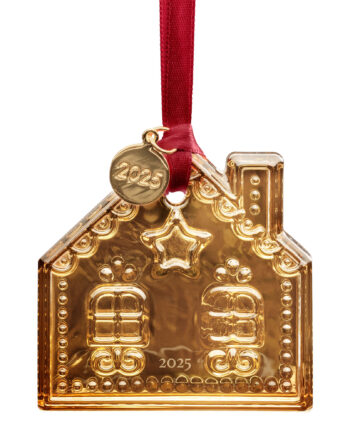 Orrefors Peberkagehus 2025 Juleophæng  Guld