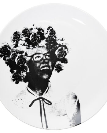 Os Kvinder Porcelænstallerken Mors Nye Pige 26 Cm