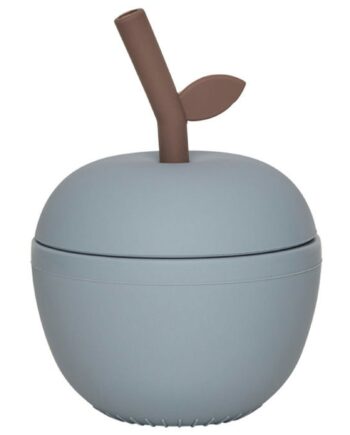Oyoy Mini Apple Børnekrus  Dusty Blue