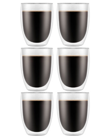 Pavina Dobbeltvægget Glas  0 35 L  6 Stk