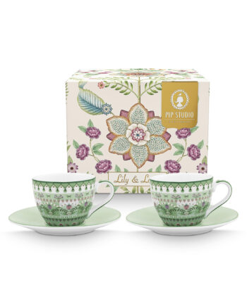 Pip Studio Lily   Lotus Espressokop 120 Ml 2 Pak