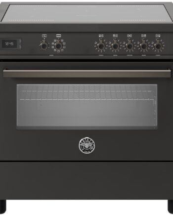 Pro95i1ecat Professional Induktionskomfur Med Ovn 90 Cm  Mat Sort