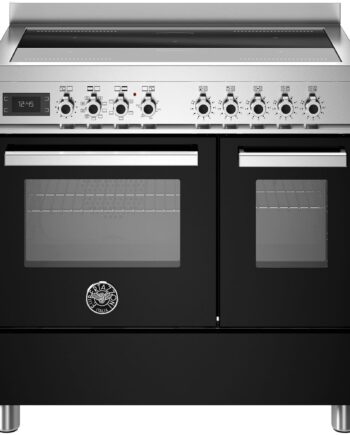 Pro95i2enet Professional Induktionskomfur Med Dobbeltovn  90 Cm  Sort