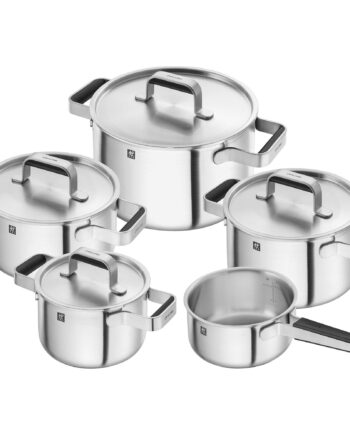 Pure Gryde Sæt 5 Dele   4 Låg  Rustfrit Stål