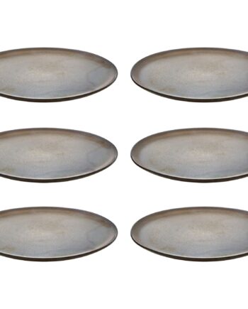 Raw Frokosttallerken 23 Cm  Metallic Brown  6 Stk