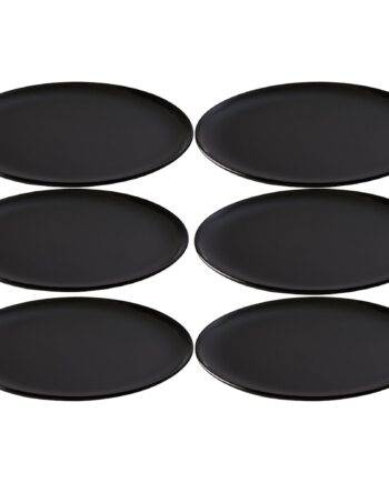 Raw Frokosttallerken 23 Cm  Titanium Black  6 Stk