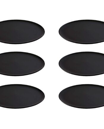 Raw Middagstallerken 28 Cm  Titanium Black  6 Stk