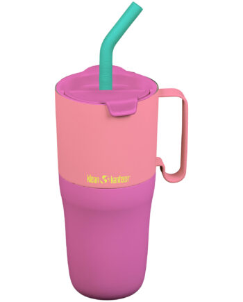 Rise Tumbler Med Flip Låg Og Sugerør 770 Ml  Pink Lemonade Kaleidoscope