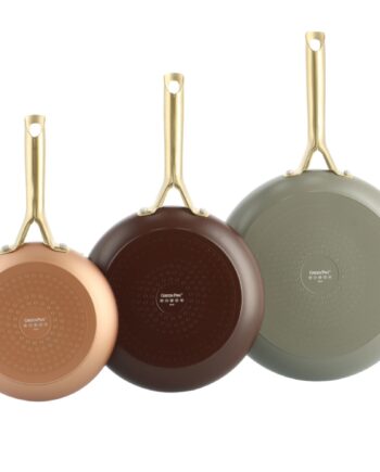 Shades Stegepandesæt 3 Dele  Copper Chocolate Brown Quartz Grey