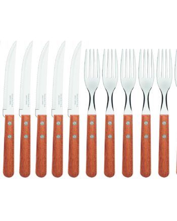 Steakbestik 12 Dele  Lyst Træ