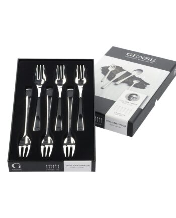 Steel Line Kagegaffel I Blankt Stål  6 Stk