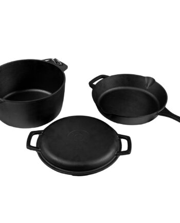 Stegepande   Gryde   Låg  Støbejern