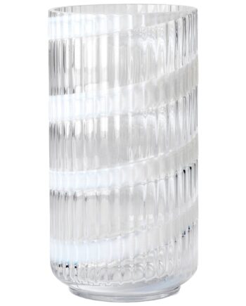 Swirl Vase 20 5 Cm  Hvid