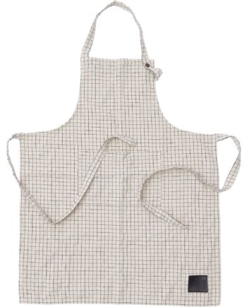 Ternet Forklæde  Beige Sort