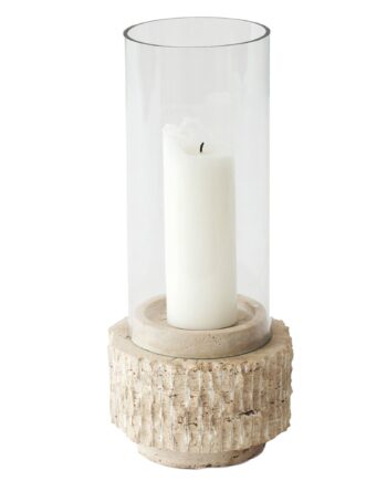 Travertine Lysestage 13x13 Cm